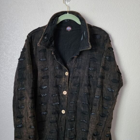 GRATEFUL DEAD VINTAGE Shacket Steal Your Face Skull Patch XL - Picture 13 of 13